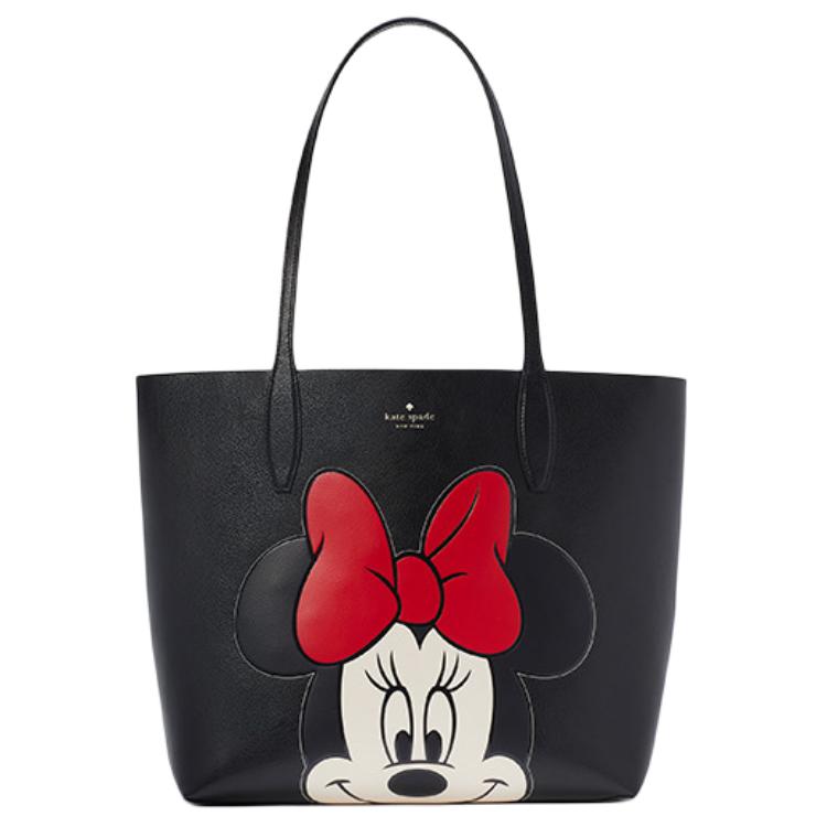 

Kate Spade Дисней, сумка-тоут из спилка кожи, шоппер, женская большая черная сумка через плечо