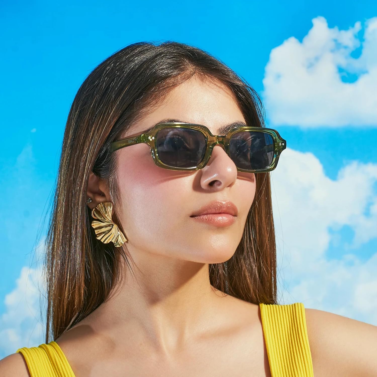 

Модные солнцезащитные очки Jade Wink для мужчин и женщин | Стильные очки унисекс | Модные очки | Дизайнерские очки | Оправа с защитой от УФ-излучения | Аксессуары для путешествий SALTY, Green::black