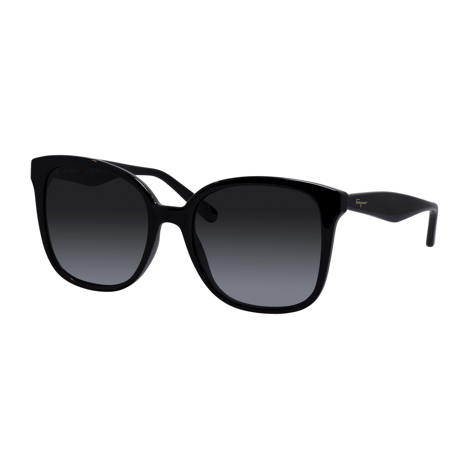 

Женские квадратные солнцезащитные очки Salvatore Ferragamo SF 1072S 001 56 мм, черный