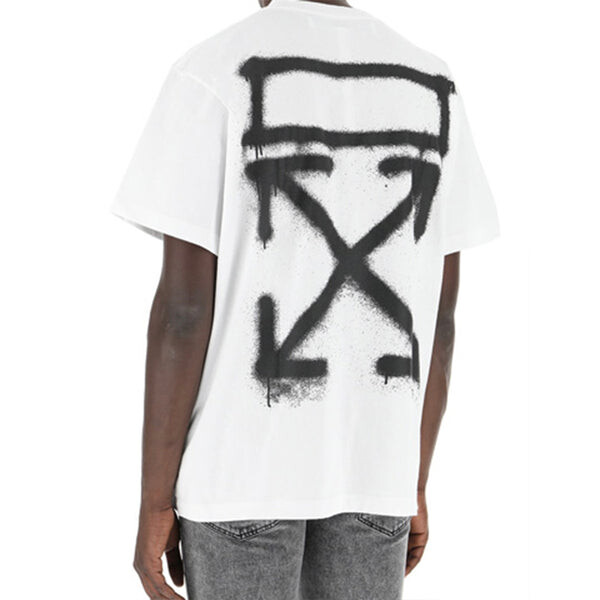 Футболка spray painting arrows sketch short sleeve oversize 'white black' Off-White, белый — фото 4