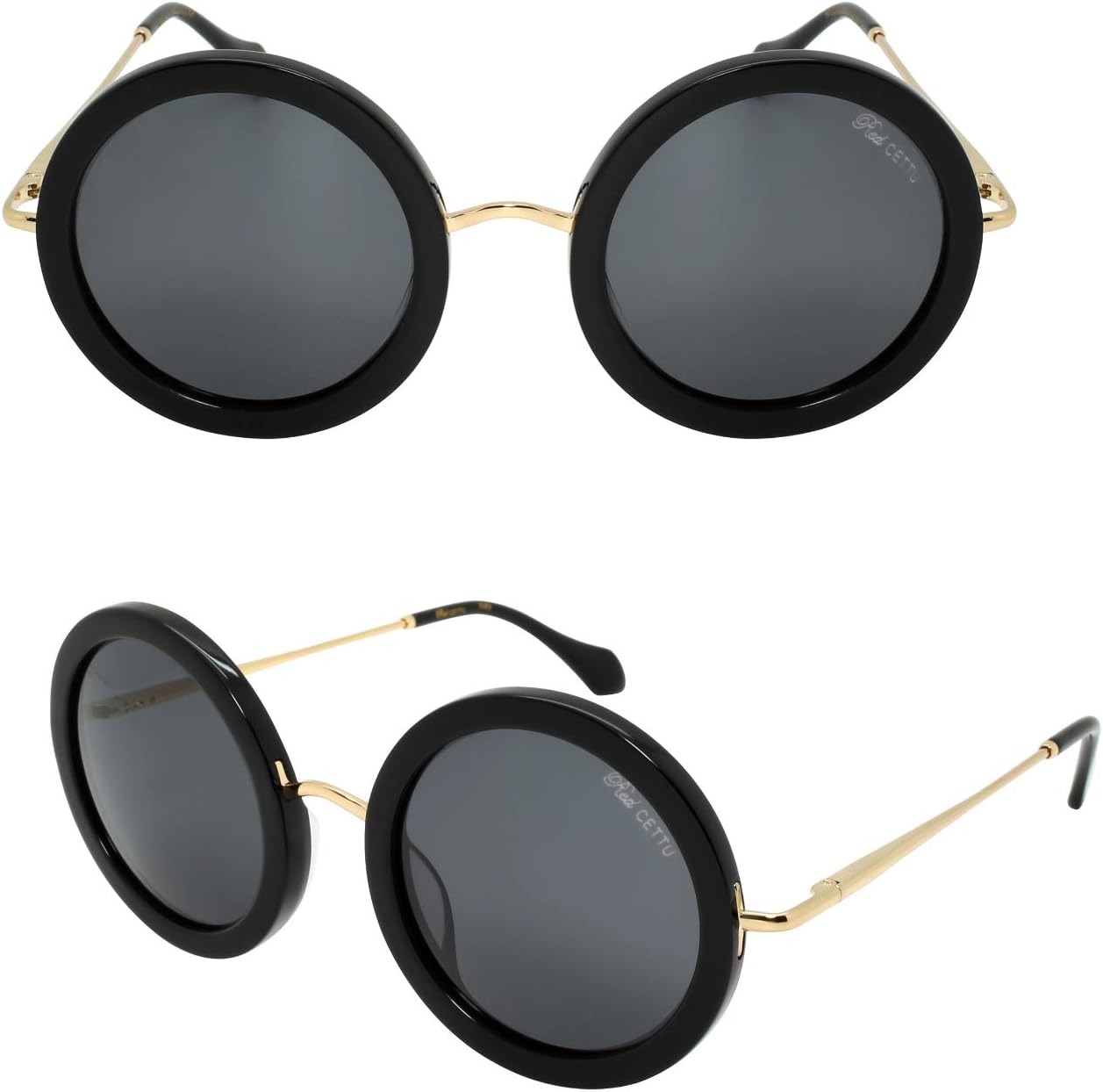 

Солнцезащитные очки Edge I-Wear Chic ручной работы из ацетата с круглой или овальной оправой и линзами UV 400 CR39 HM504SCR39-0101(BLK.sd) EDGEIWEAR, Black Frame/Grey Cr39 Lens