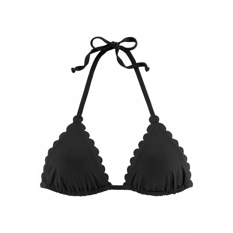

LASCANA треугольный лиф бикини »Scallop« для женщин, цвет schwarz