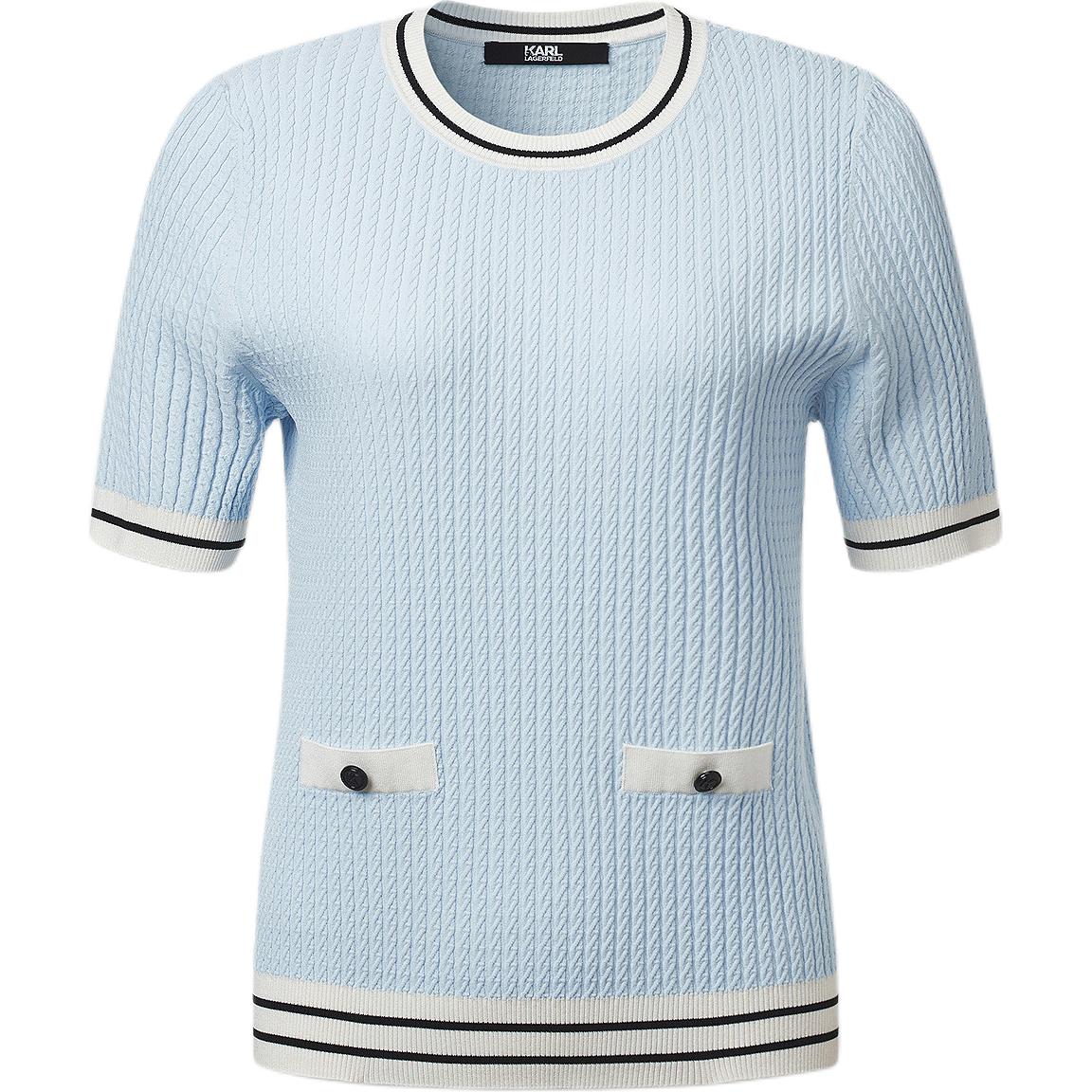 

Топ KARL LAGERFELD SS25 для женщин KARL LAGERFELD / Karl Lagerfeld Jeans, синий