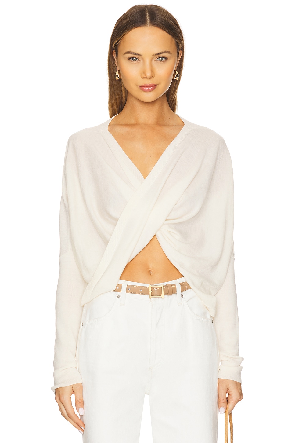 

Julieana обёрточный джемпер Allsaints, chalk white