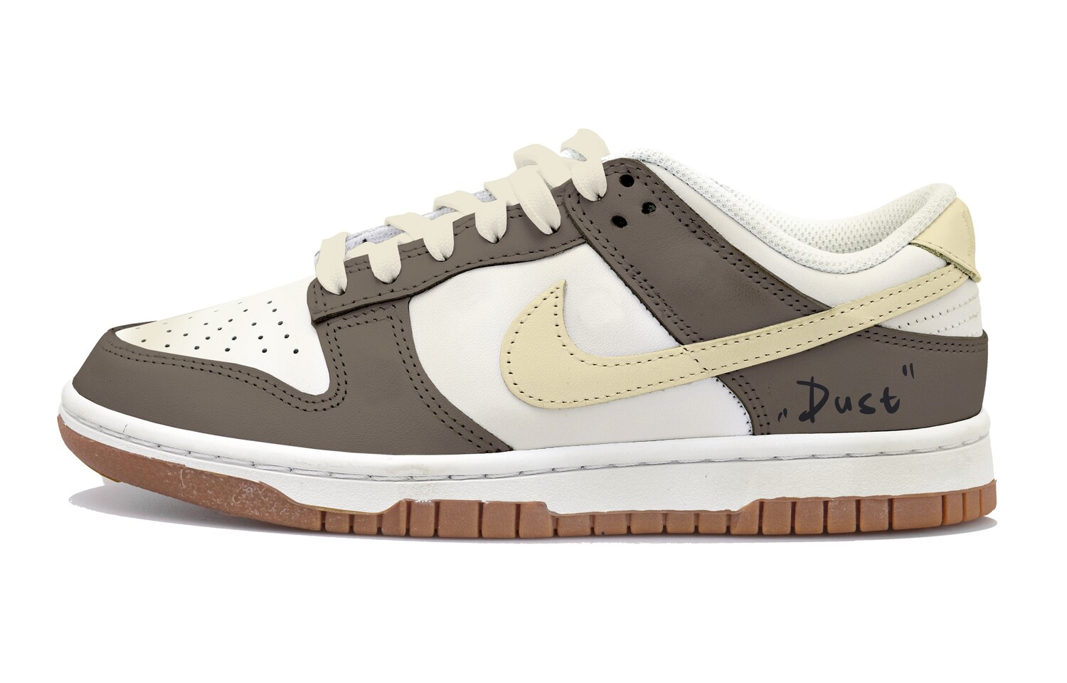 

Кроссовки Nike Dunk Skateboard Shoes Women's Low-Top Beige Brown, Коричневый, Кроссовки Nike Dunk Skateboard Shoes Women's Low-Top Beige Brown