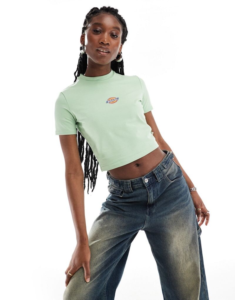 

Зеленая узкая футболка Dickies Maple Valley