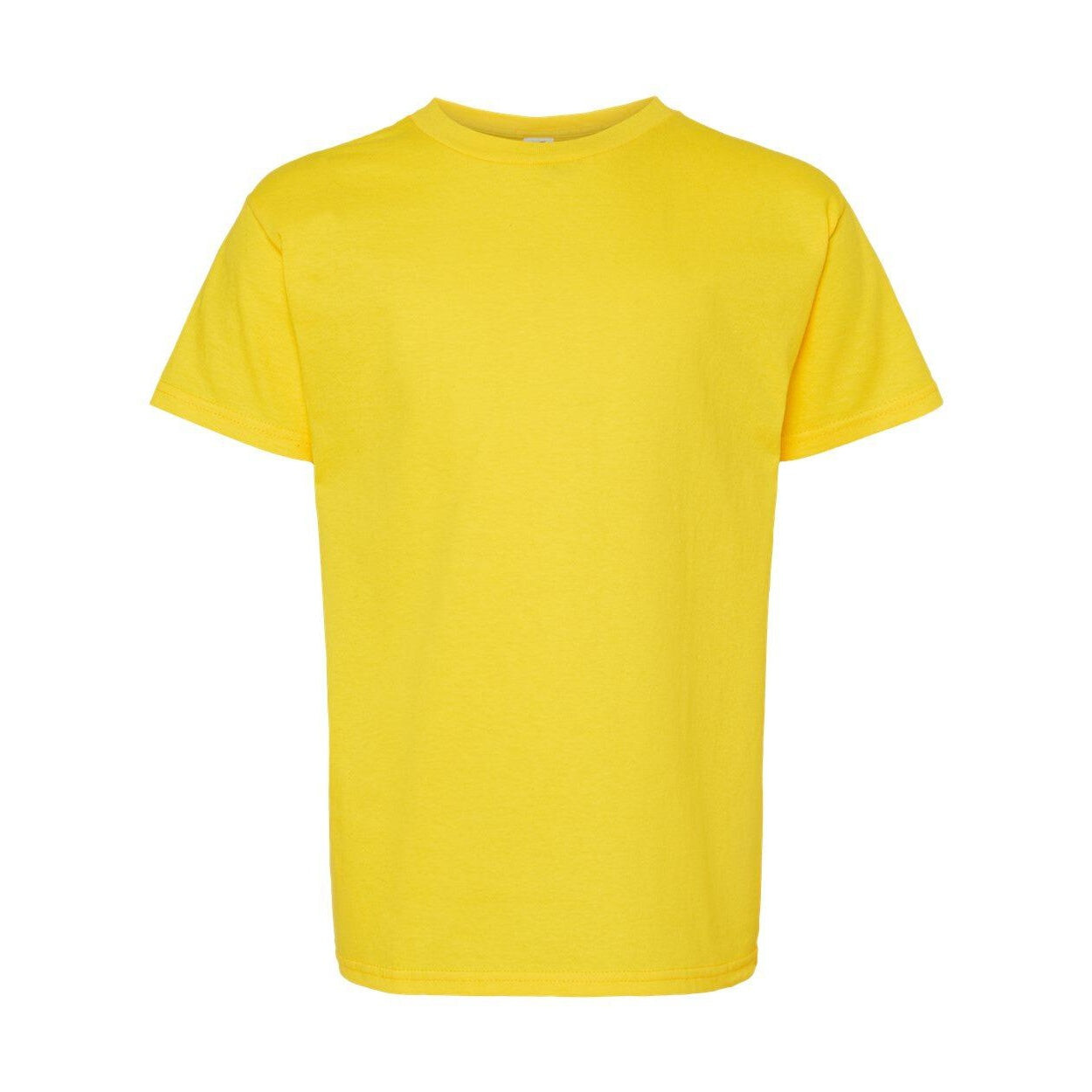 Молодежная футболка Hanes Essential-T, цвет Athletic Yellow — фото 3