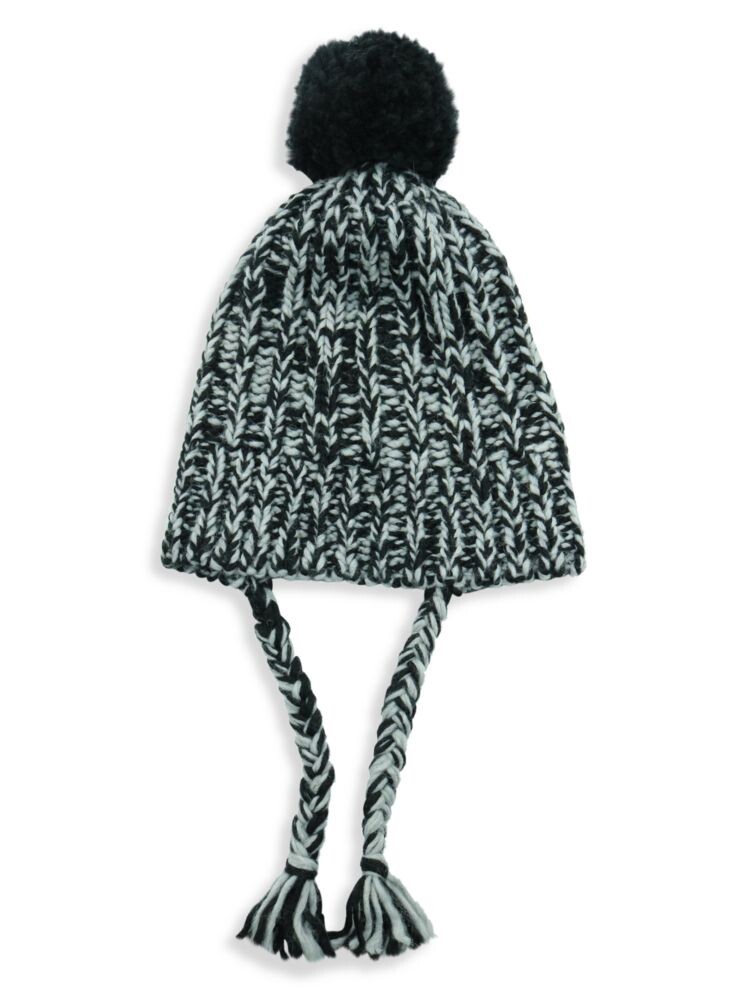 

Шапка-ушанка в рубчик из смесовой шерсти Portolano, черный