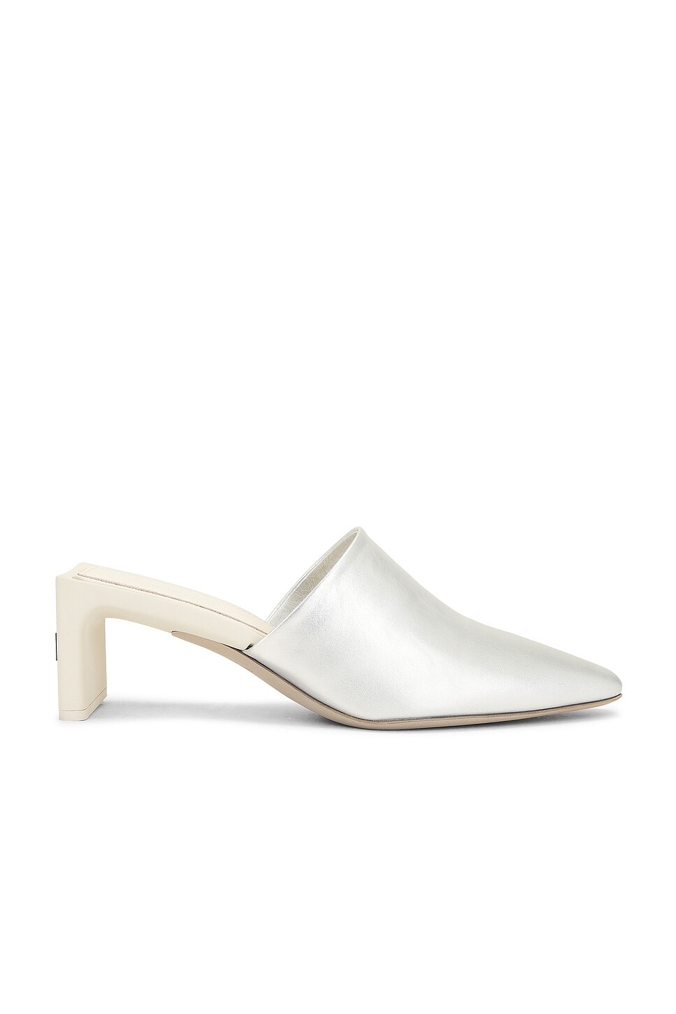 Низкий мул-туфли Fear Of God, цвет Calf Silver
