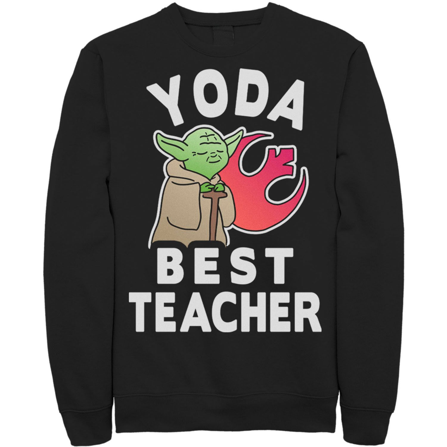 

Мужской свитшот с логотипом Star Wars Yoda Best Teacher Rebel Licensed Character