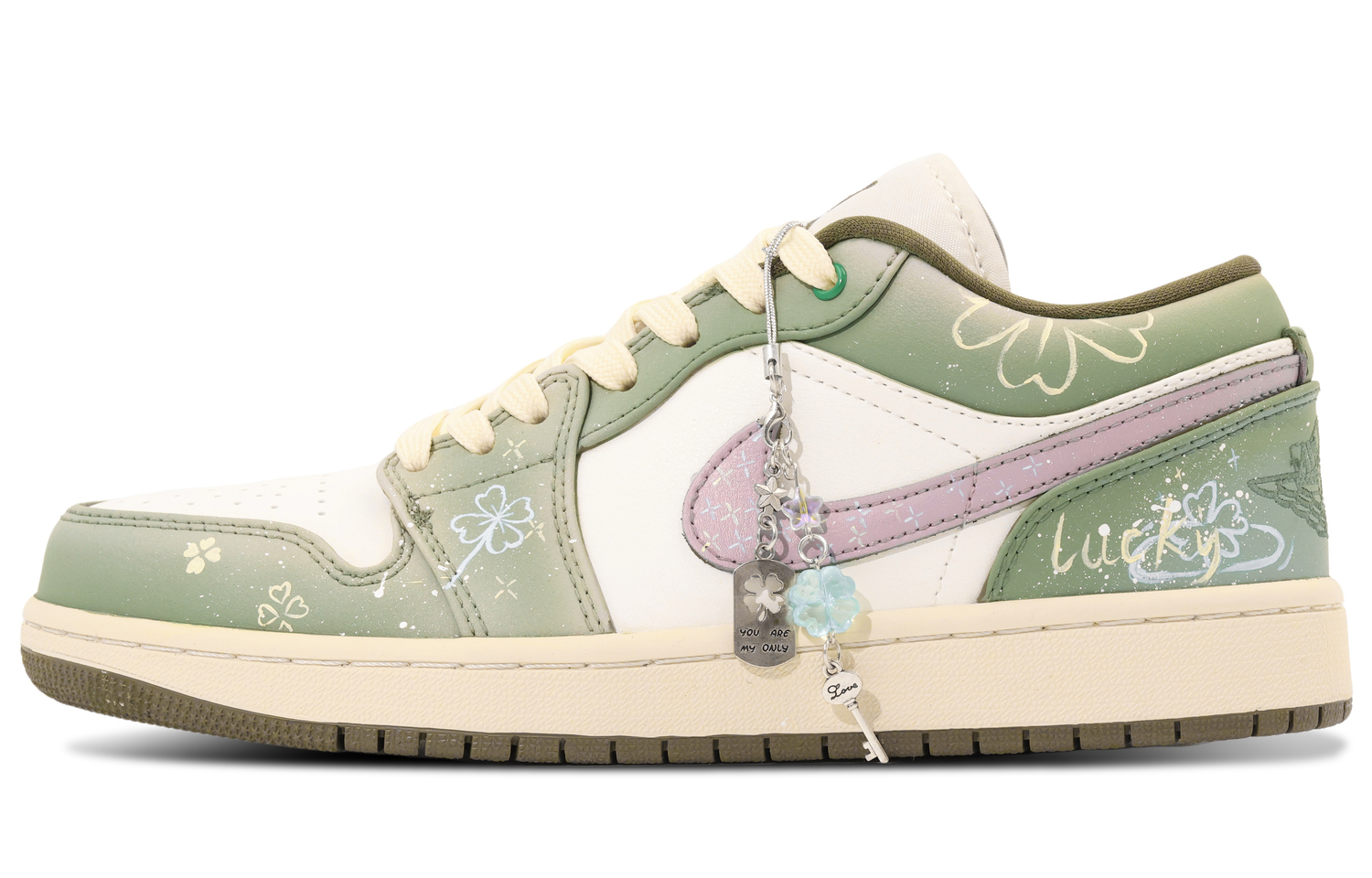 

Jordan Кроссовки Air 1 Versatile Thermal Low top Vintage Basketball Shoes Unisex Green