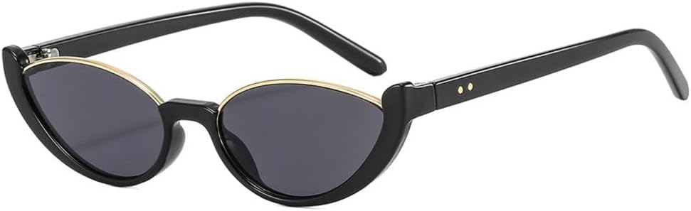 

Солнцезащитные очки «кошачий глаз» для женщин, полуободковые, модные винтажные, мужские солнцезащитные очки, роскошные солнцезащитные очки с защитой от УФ-излучения UV400 generic, Black