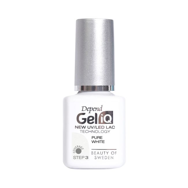 

Гель-Лак для ногтей Gel iq uv/led Depend, цвет pure white, 5 мл