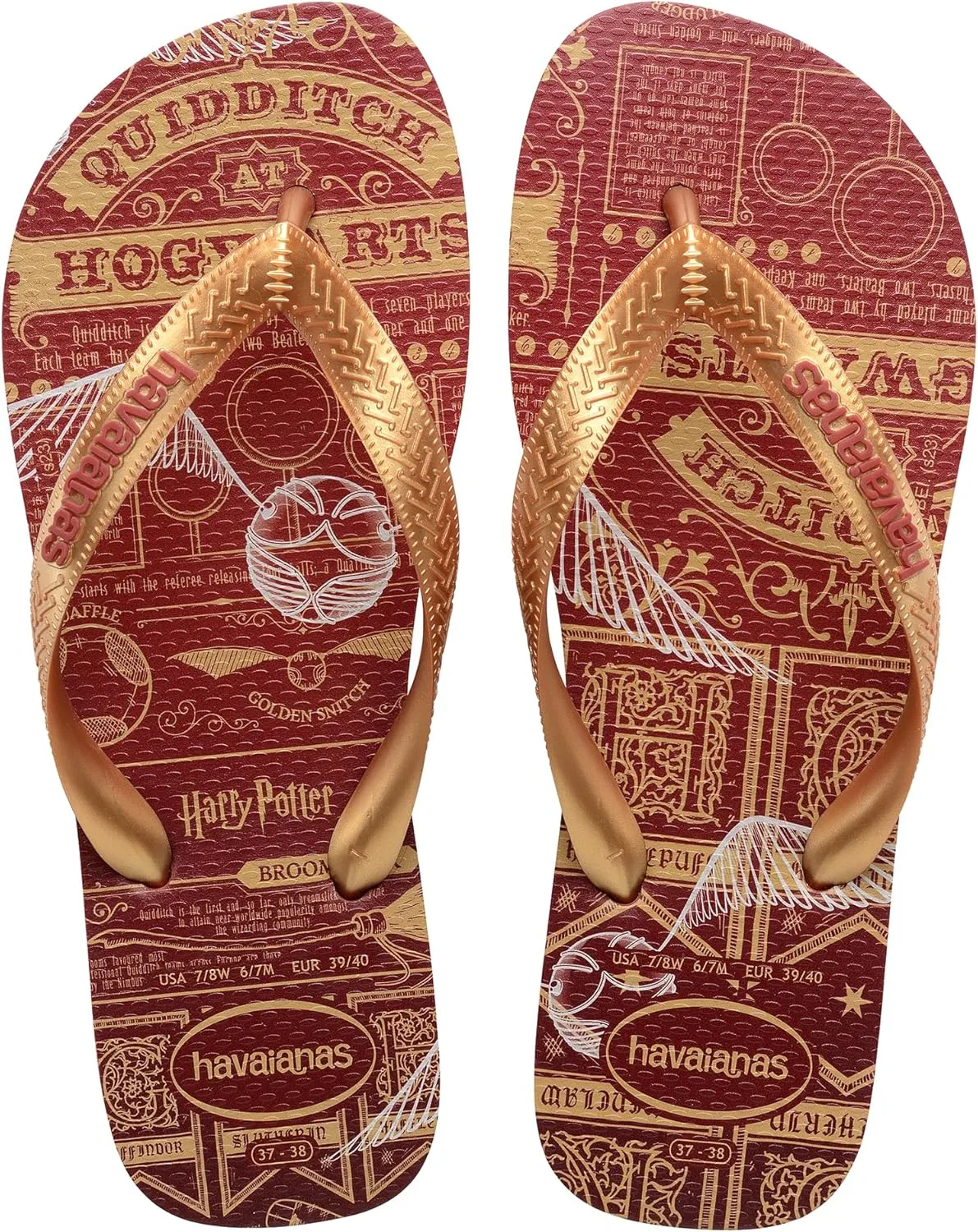Шлепанцы Havaianas Гарри Поттер, красный