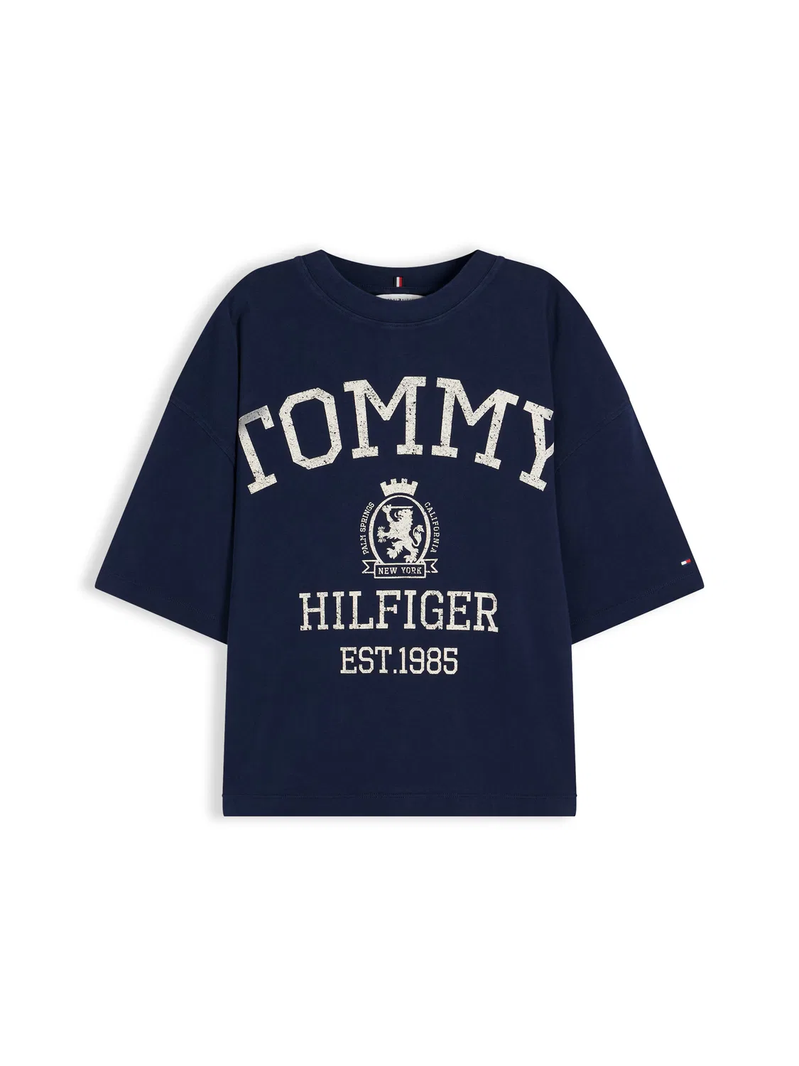 Футболка с эмблемой университетской команды. Tommy Hilfiger, Navy
