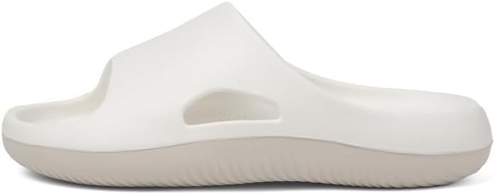 

Тапочки NIDDISLIP для женщин и мужчин, домашние шлепанцы, шлепанцы для душа с мягкой толстой подошвой, тапочки для восстановления, спортивные плоские тапочки, белый