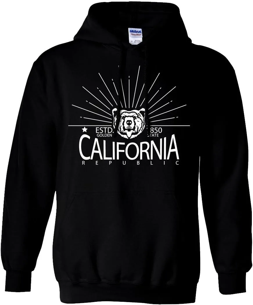 

Толстовка California Golden State с белым принтом Dolphin Shirt Co