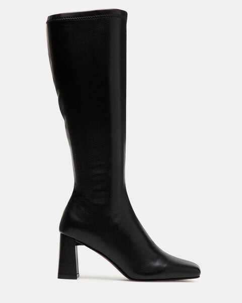 Сапоги женские Steve Madden Holly высокие на каблуке, черный