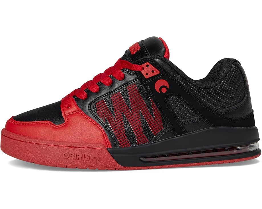 Мужские кроссовки Osiris Pixel, Black/Red/Gum — фото 4