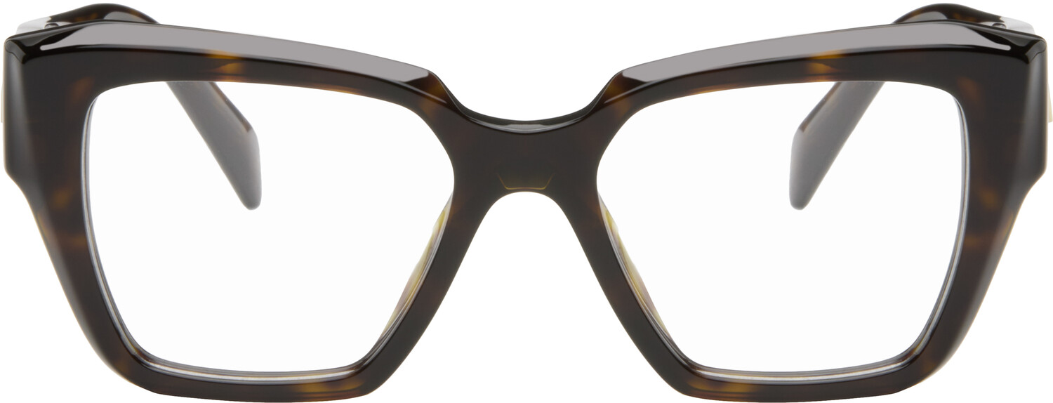 

Очки «кошачий глаз» из ацетата Prada Eyewear, коричневый