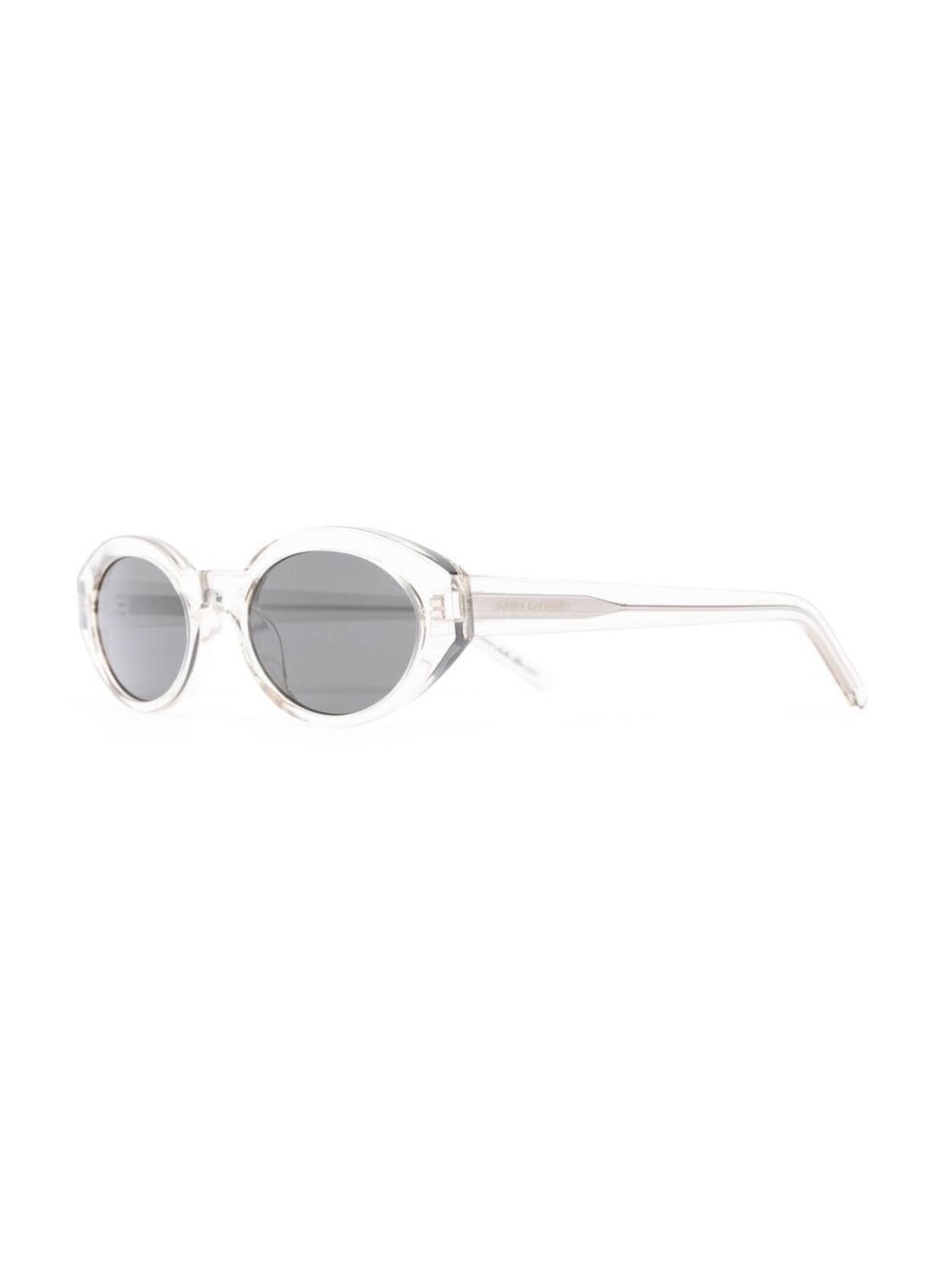 Saint Laurent Eyewear солнцезащитные очки SL567 в овальной оправе, нейтральный цвет — фото 2
