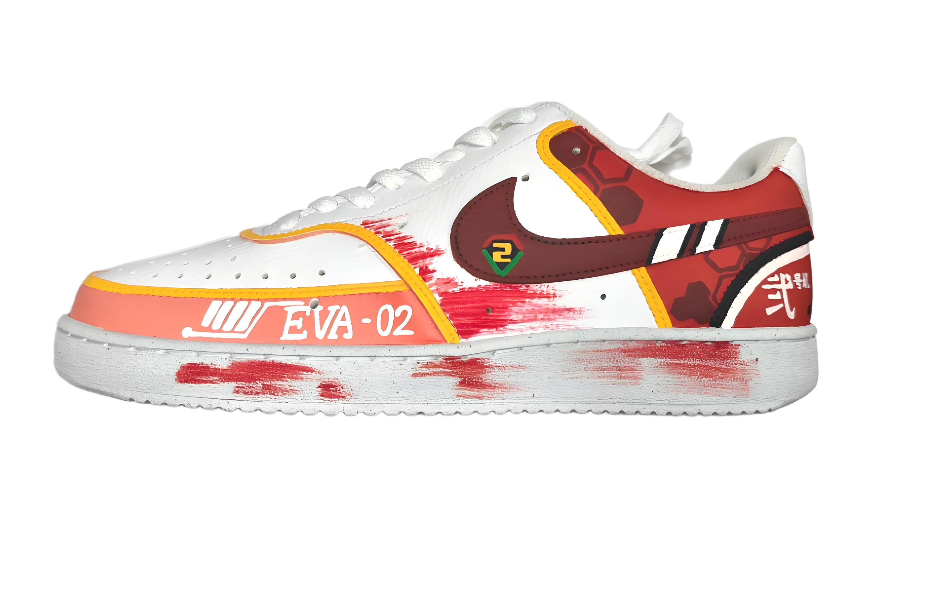 

Nike Кроссовки Court Vision 1 2nd Unit, износостойкие, низкие, для скейтбординга, мужские, арбузно-красные