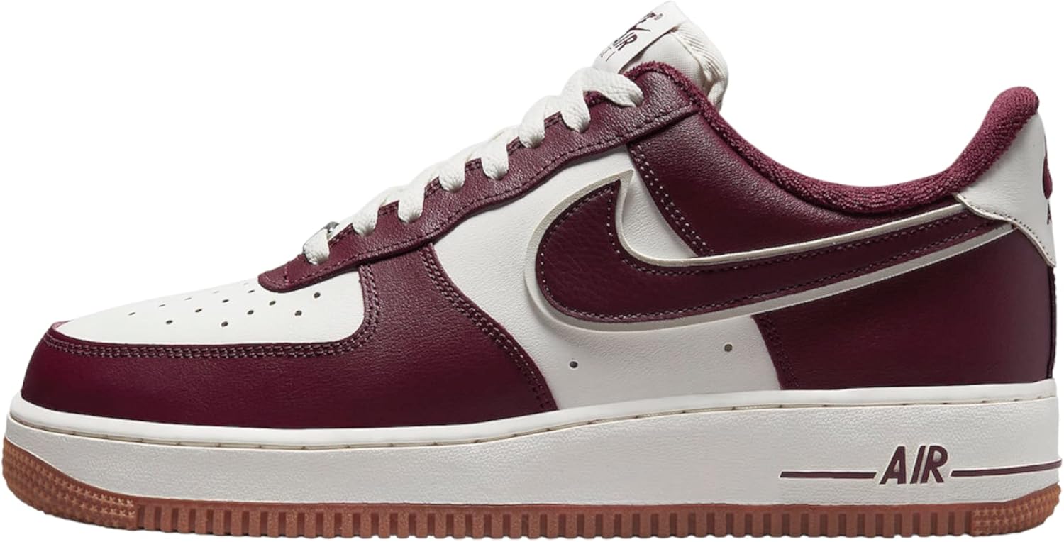 

Кроссовки Nike Air Force 1 '07 мужские, Sail/Night Maroon