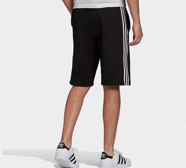 Шорты originals lockup lng short side stripe sports shorts black Adidas, черный — фото 4