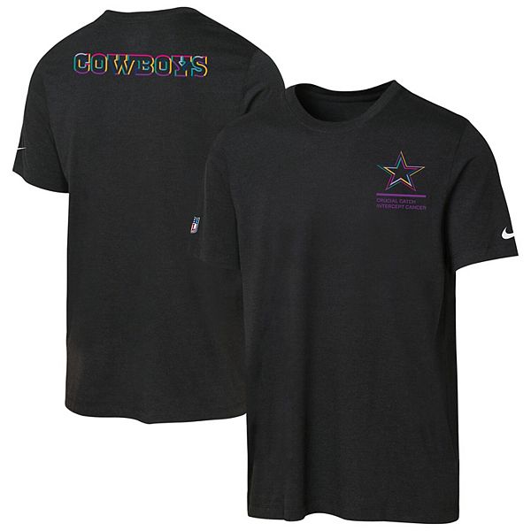 Футболка Youth Dallas Cowboys 2025 NFL Crucial Catch Tri-Blend Dri-FIT черная Nike — фото 2