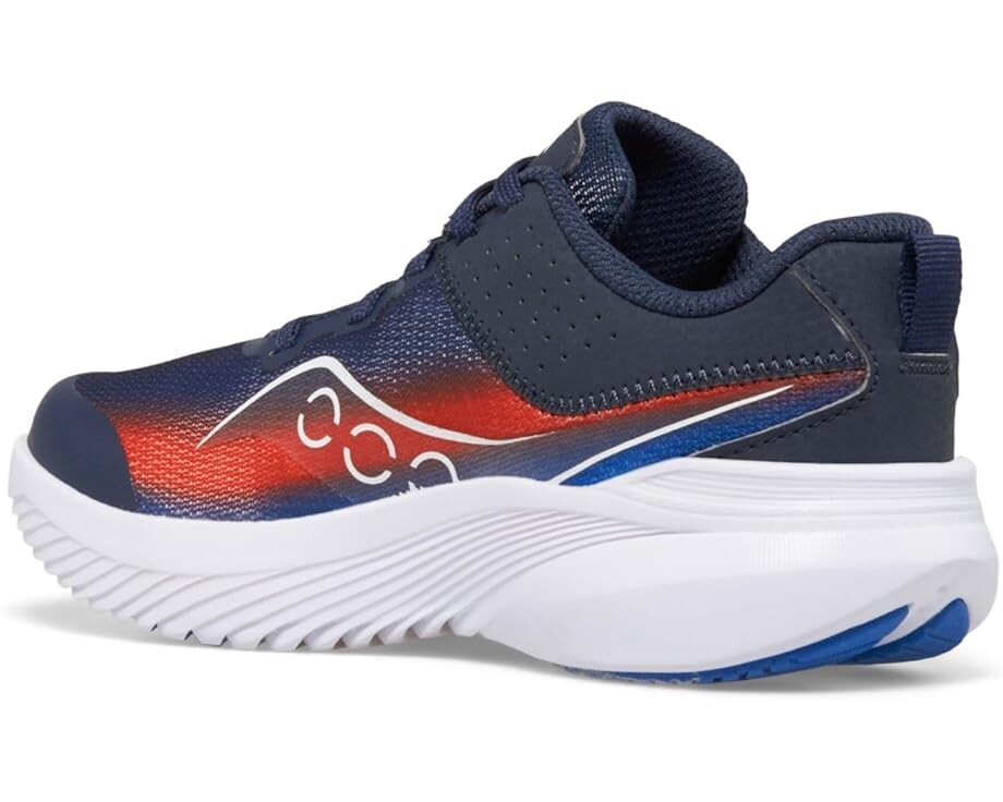 Кроссовки Saucony Kids Kinvara 14 LTT Sneakers, цвет Navy/Red — фото 4