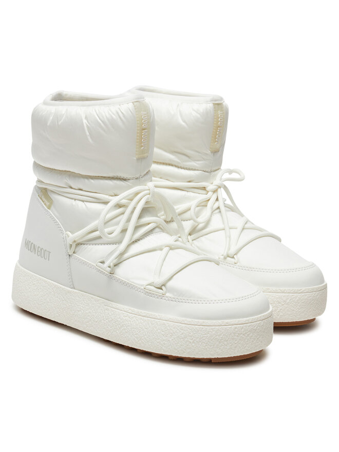 Зимние ботинки женские Moon Boot нейлоновые низкие, белый — фото 2