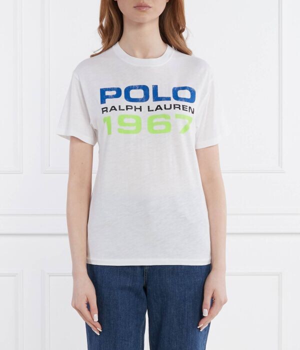 

Футболка женская Polo Ralph Lauren с принтом, белый