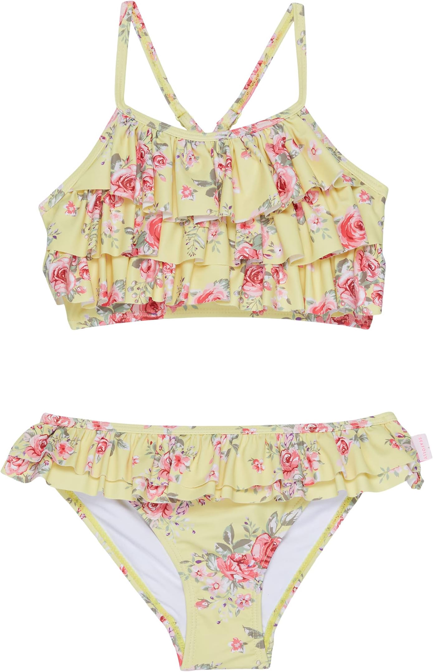 

Купальник Seafolly Kids Paradise Garden Multi Ruffle Bikini Set, цвет Floral