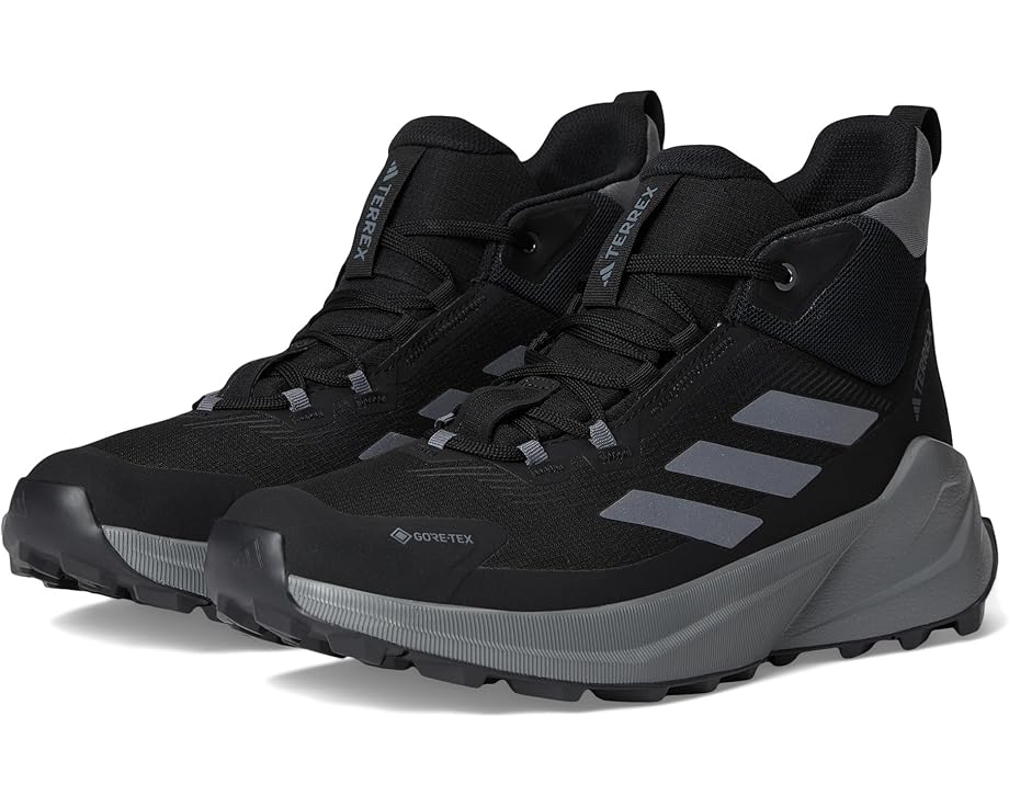 

Треккинговые кроссовки adidas Outdoor Terrex Trailmaker 2 Mid GORE-TEX Hiking Shoes, цвет Black/Grey/Amber Tint