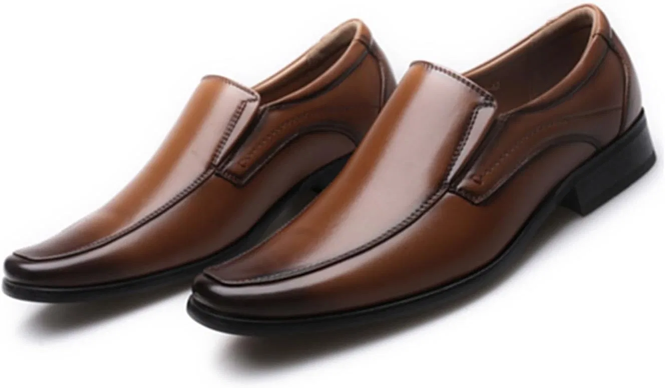 Лоферы мужские Slip On Dress Loafers Formal Shoes, коричневый