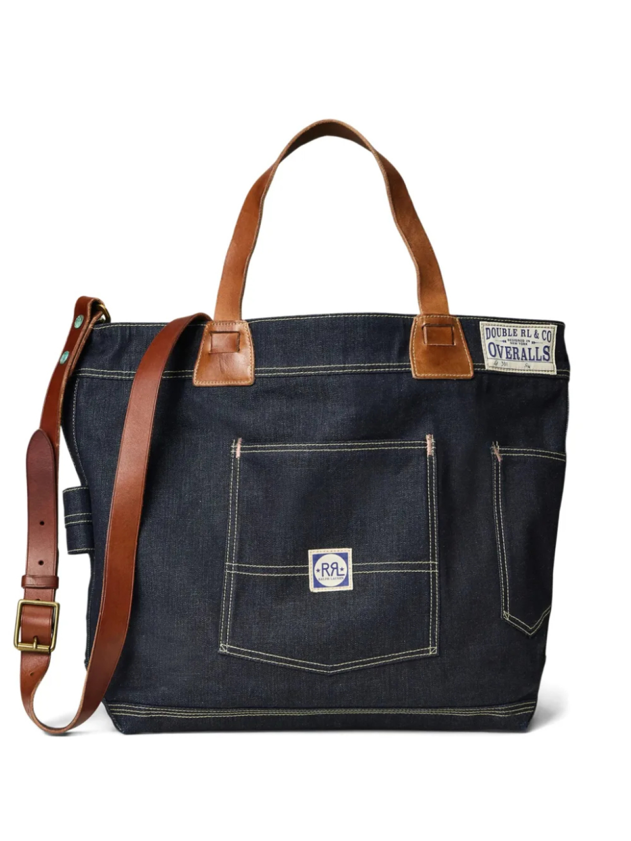 

Ralph Lauren RRL джинсовая сумка-тоут Leroy, синий