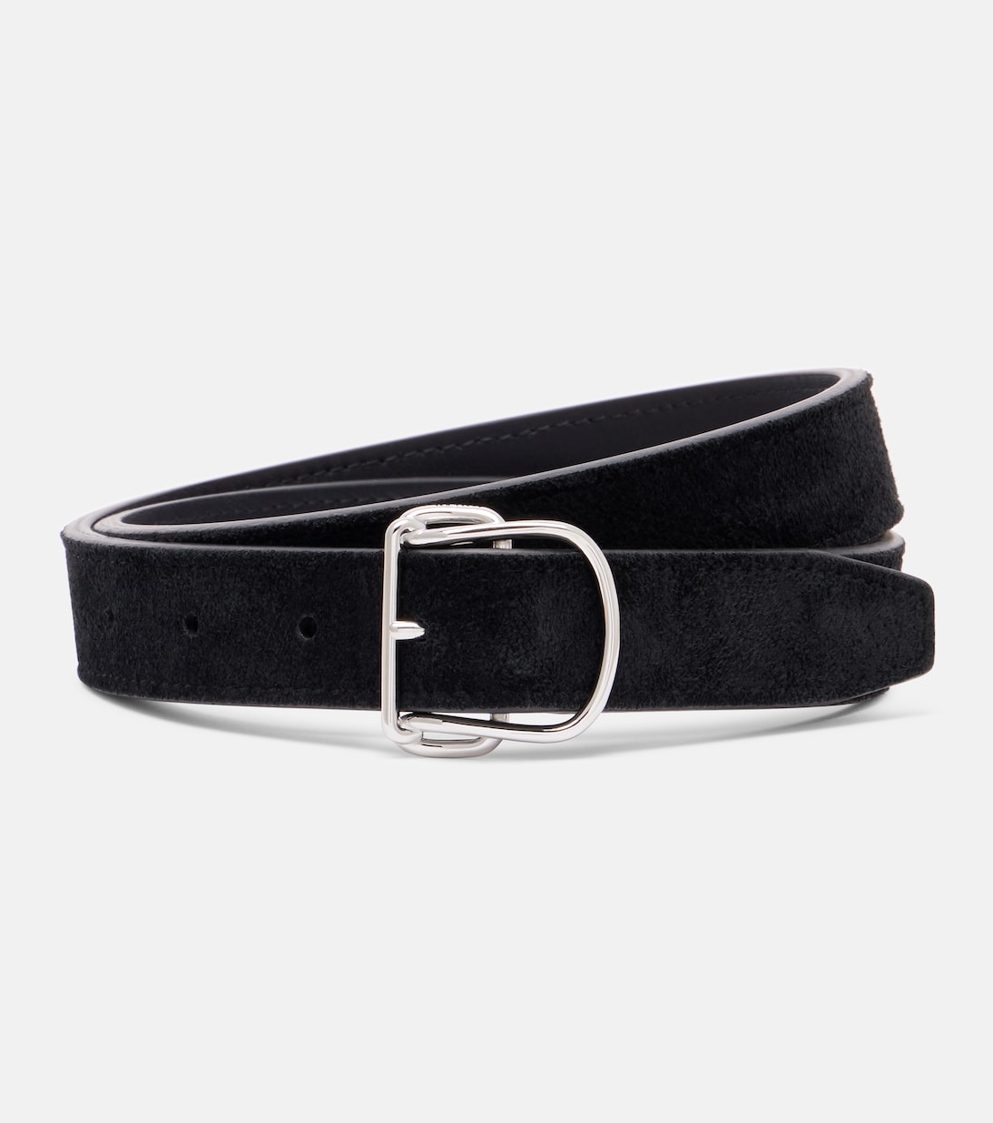 

Винтажный замшевый ремень Swirl Toteme, Black 001