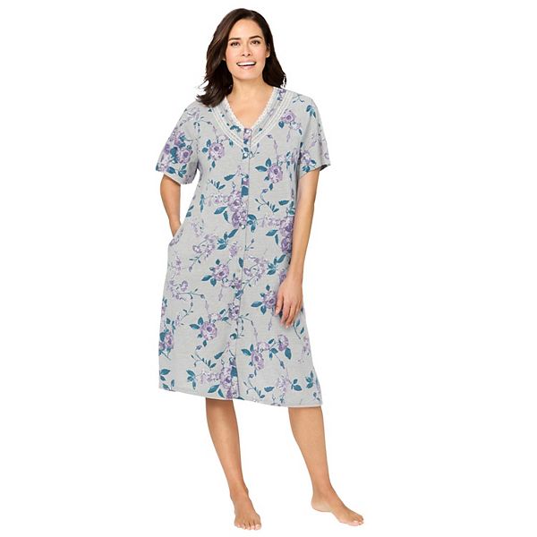 

Платье Plus size на пуговицах Only Necessities, Heather Grey Rose
