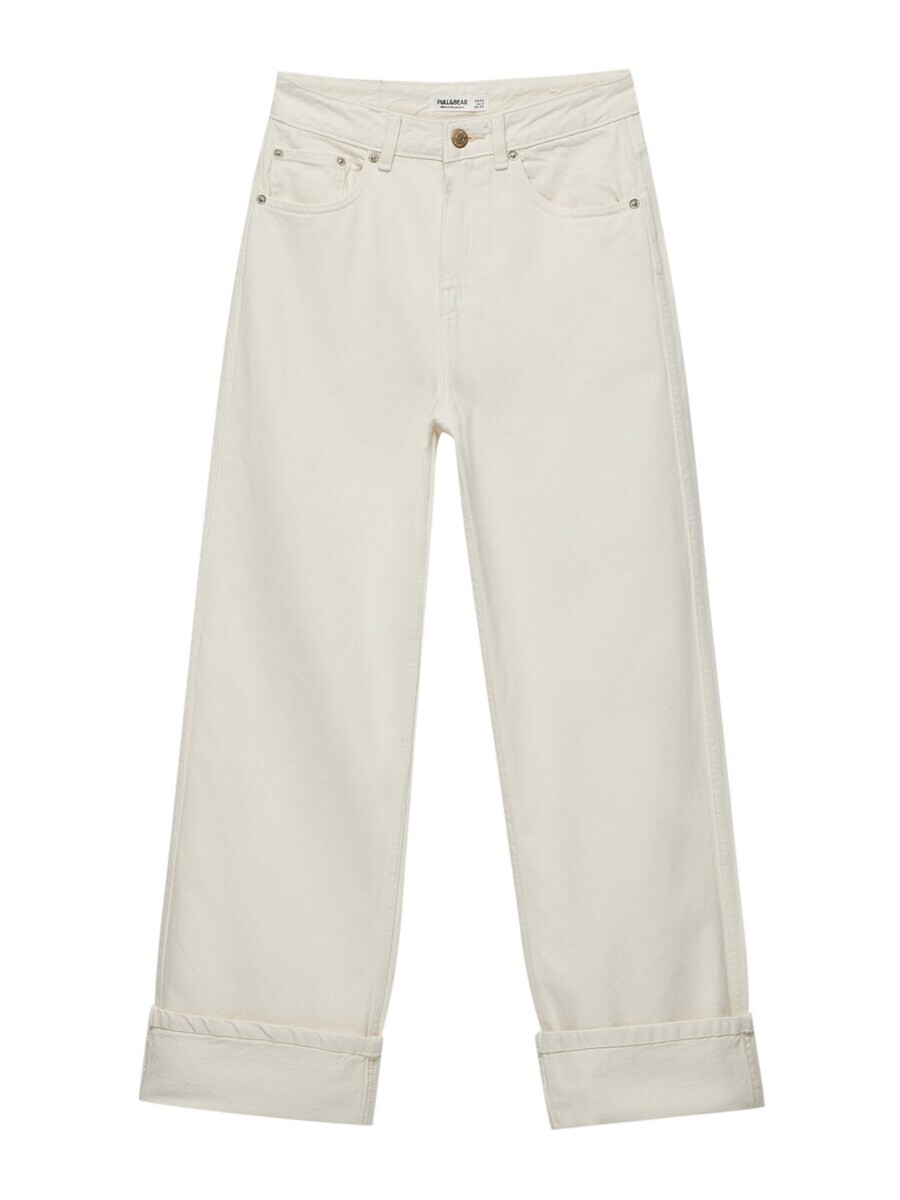 

Тканевые брюки Pull&Bear Loose fit Pants, экрю