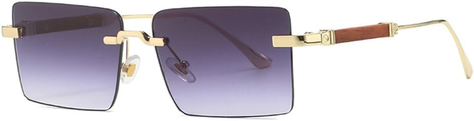 

Солнцезащитные очки LVTFCO без оправы, прямоугольной формы, винтажные, для мужчин и женщин, маленькие солнцезащитные очки для женщин и мужчин, летние, для путешествий, C02 Gray