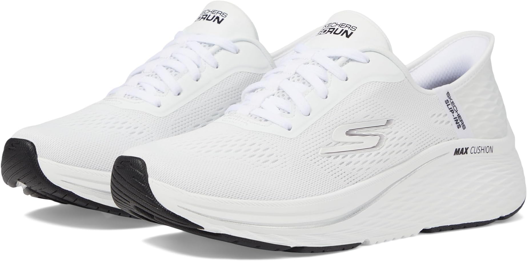 

Кроссовки Max Cushioning Elite 2.0 Vanish Hands Free Slip-Ins SKECHERS, цвет White/Black, Белый, Кроссовки Max Cushioning Elite 2.0 Vanish Hands Free Slip-Ins SKECHERS, цвет White/Black