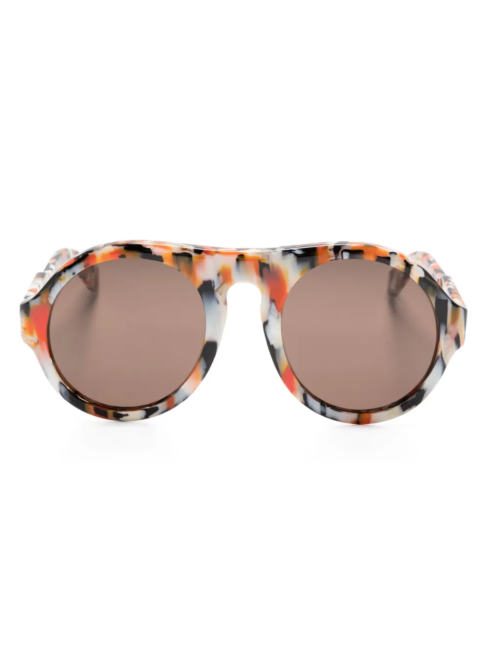 

Солнцезащитные очки в круглой оправе Chloé Eyewear, оранжевый