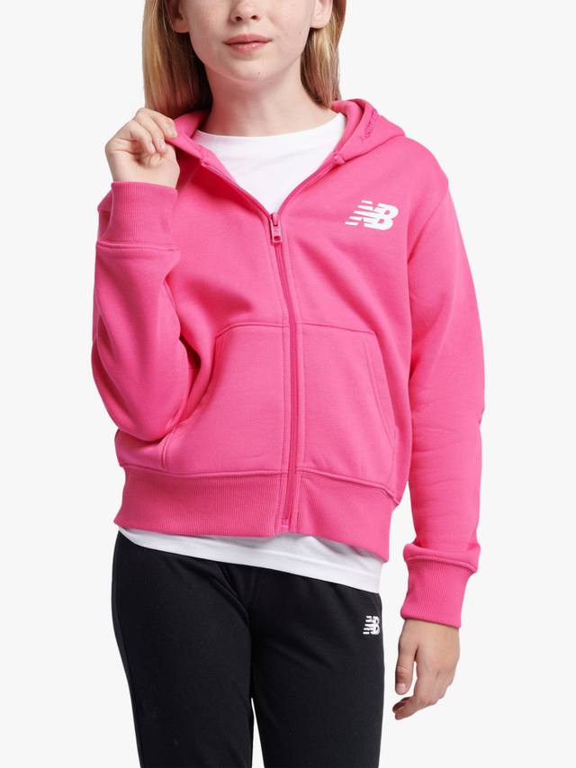 

Детская худи на молнии с мягкой подкладкой New Balance, Pink