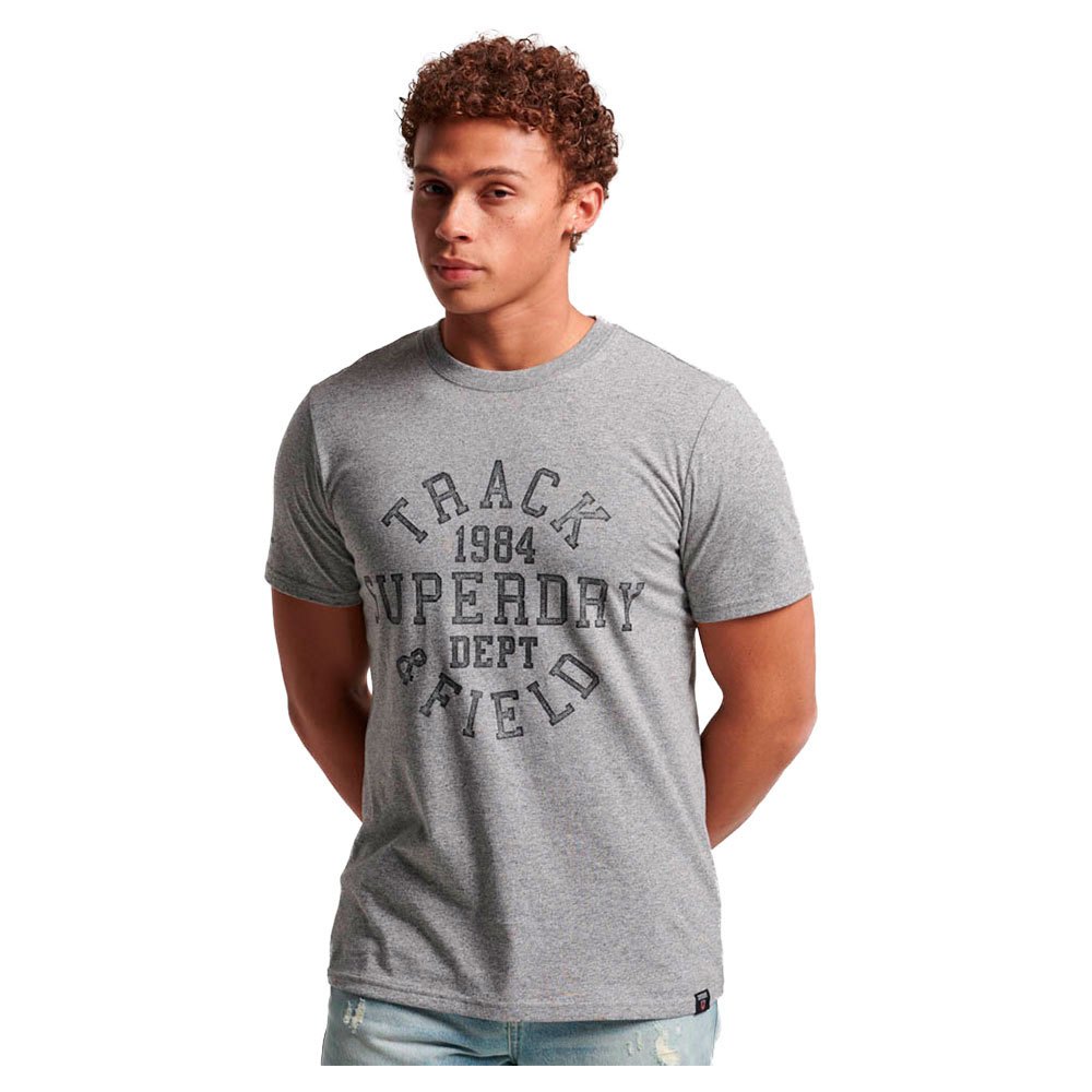 

Футболка Superdry Athletic College Graphic, серый