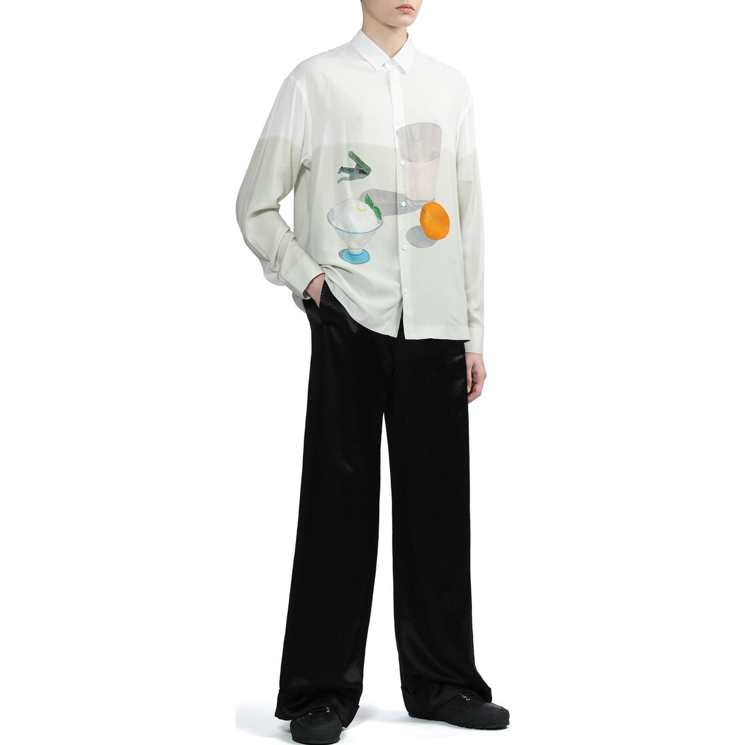 Рубашка мужская настенная белая Jacquemus, цвет Wall white — фото 2