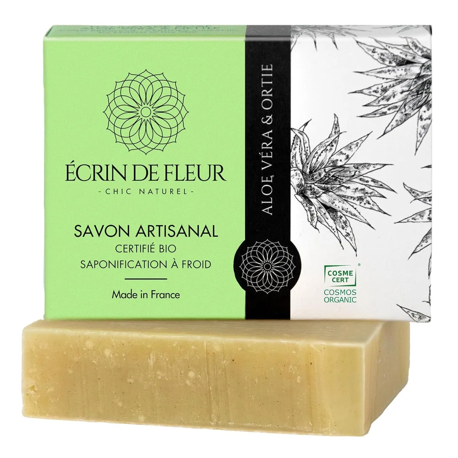 Органическое мыло с алоэ вера и крапивой Écrin de Fleur Écrin De Fleur