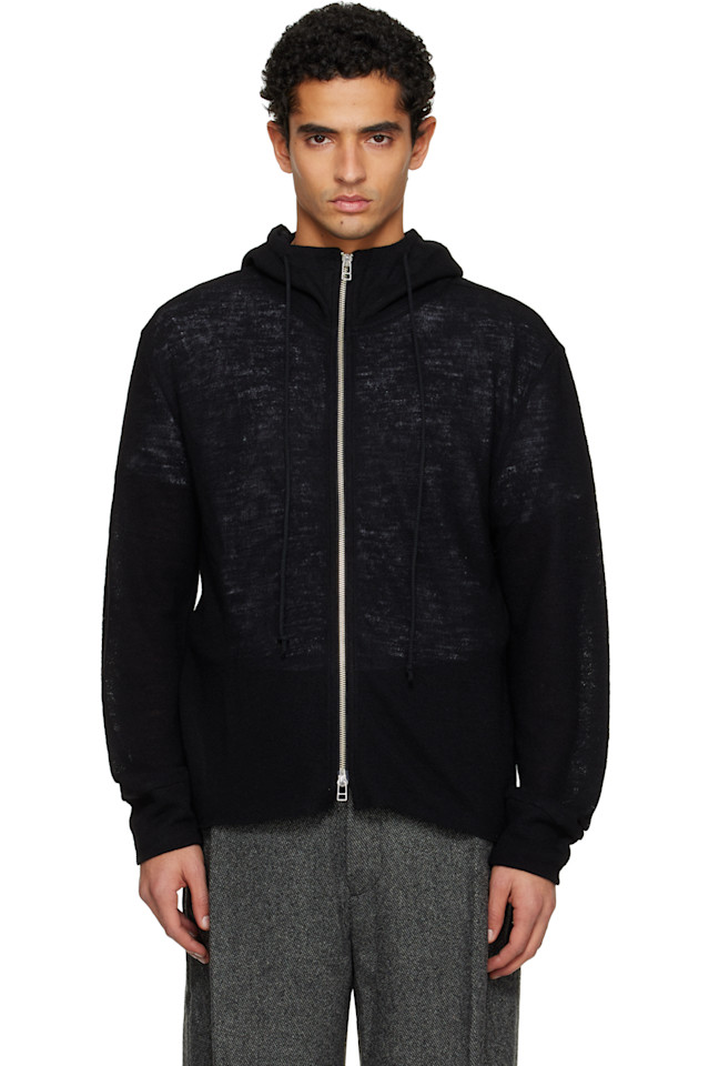 

Легкая шерстяная толстовка на молнии Tonywack, черный