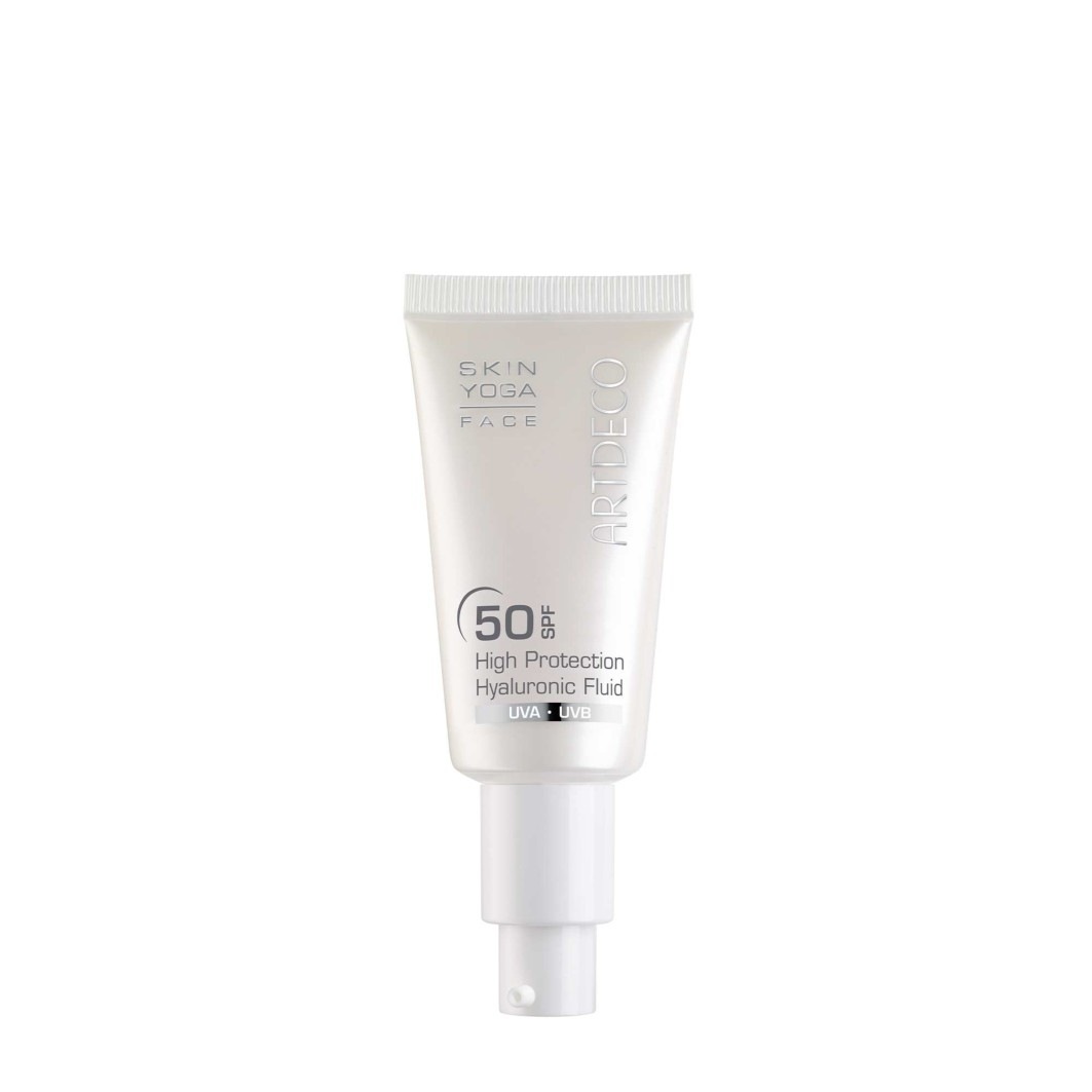 Солнцезащитный крем skin yoga sun protection high protection hyaluronic fluid spf 50 Artdeco, объем 30 мл — фото 2