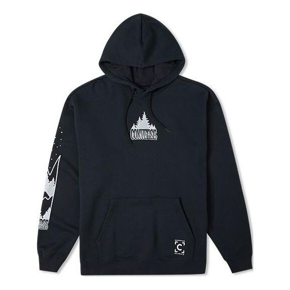 

Толстовка counter climate hoodie 'black' Converse, черный