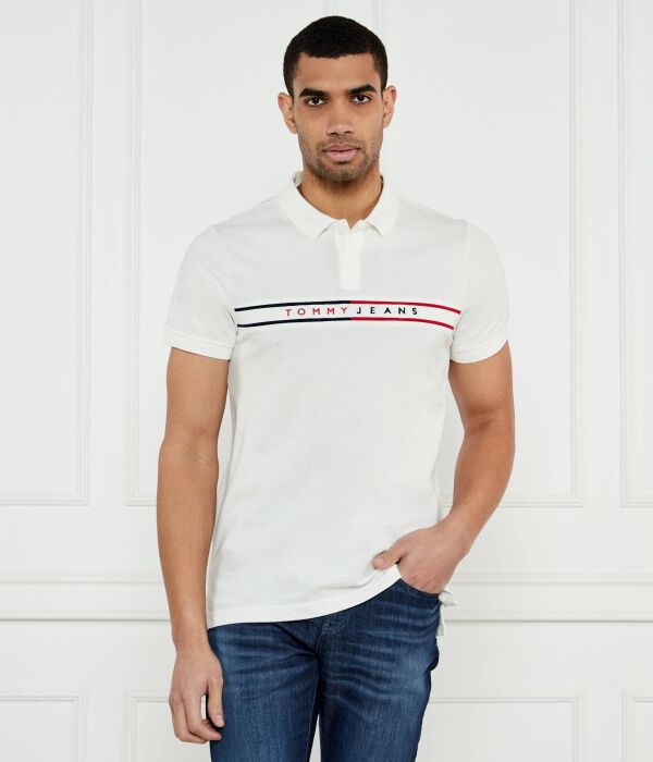 

Рубашка поло Slim fit Tommy Jeans, белый